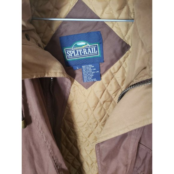 SPLIT RAIL MENS JACKET SIZE L THERMOLITE - Picture 2 of 11